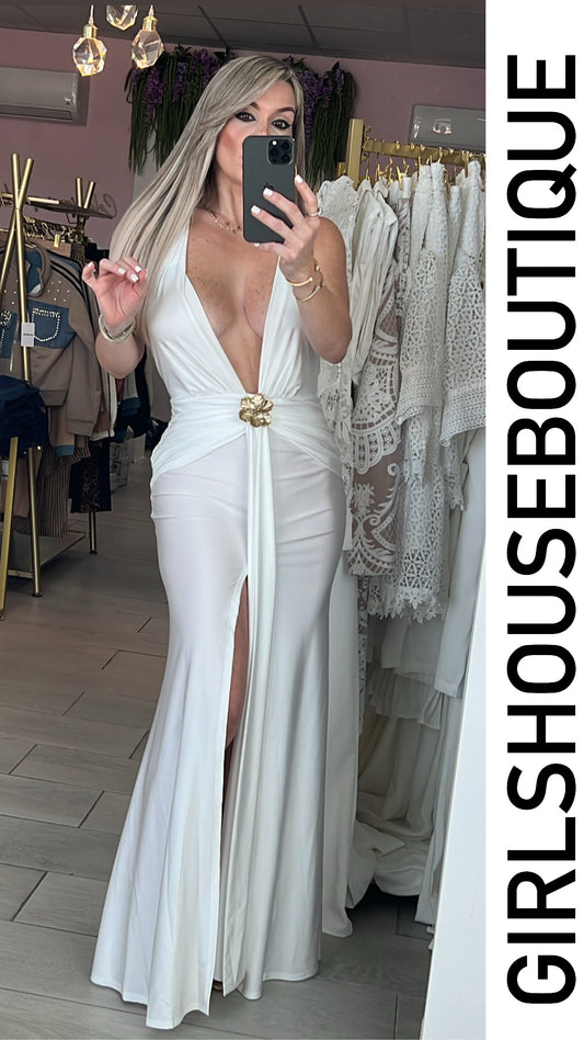 Snow Jolly Halter Dress