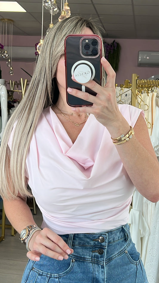 Soft Pink Basic Blouse