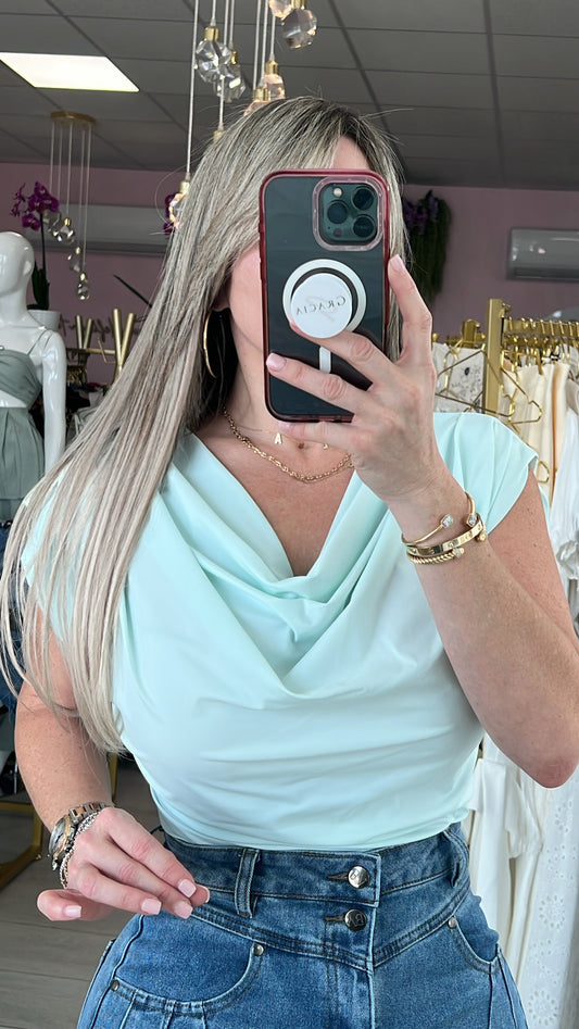 Light Blue Basic Blouse