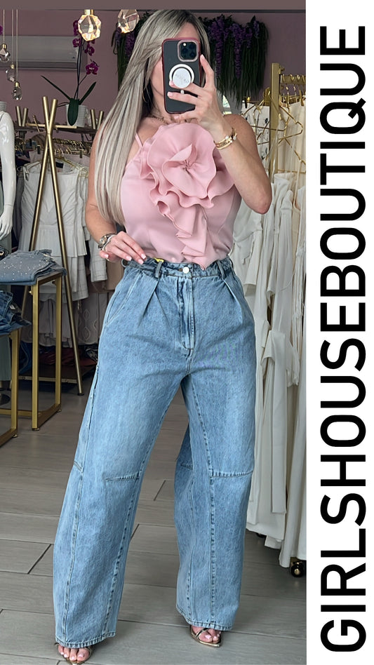 Blush Flower Chic Top