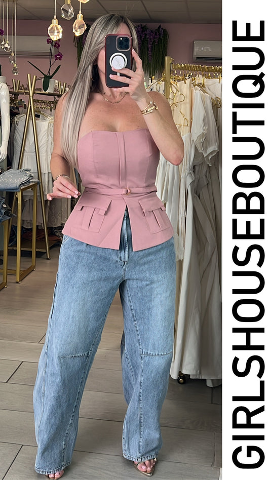 Lyna Rose Strapples Top
