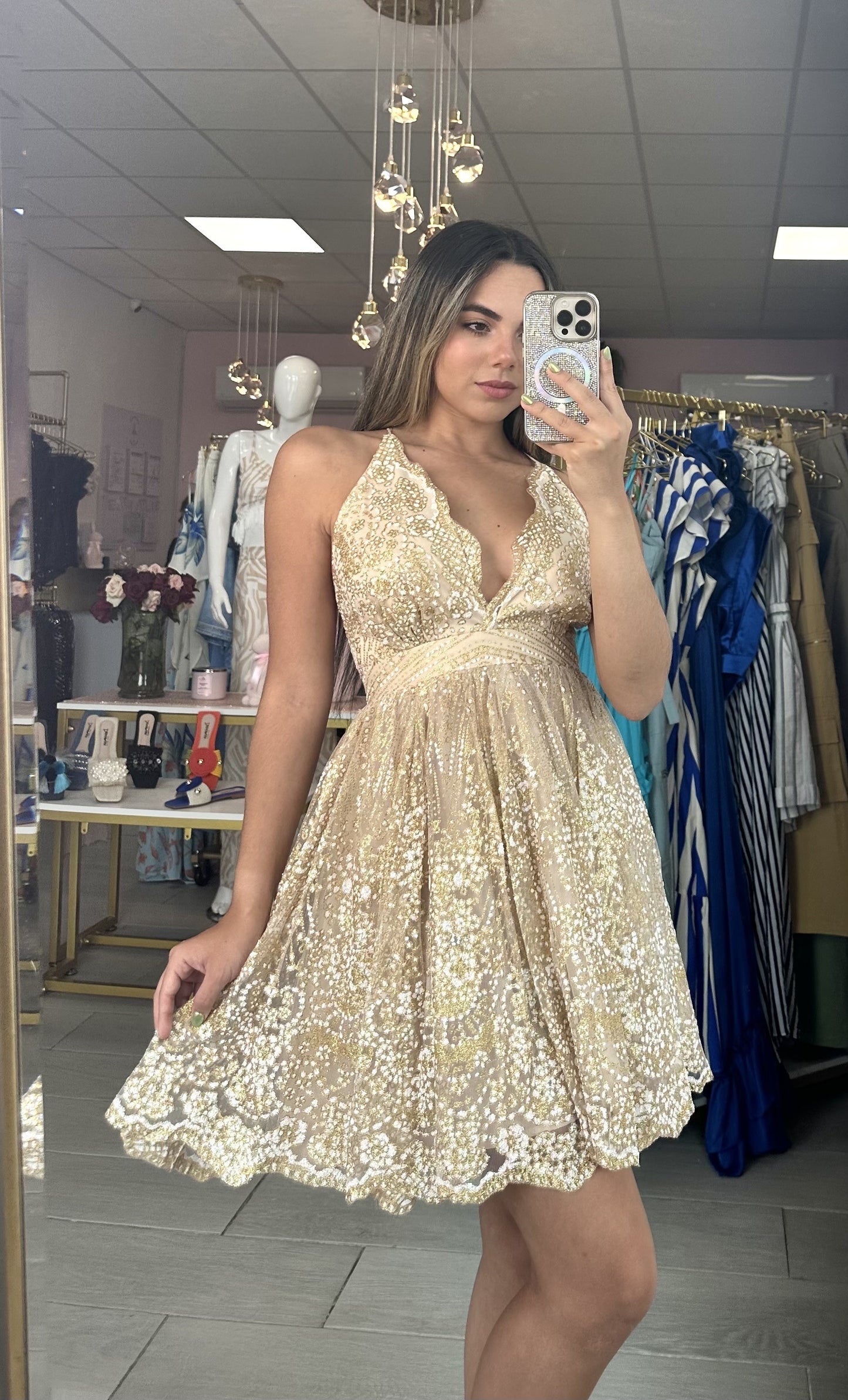 Gold Elegance Dress