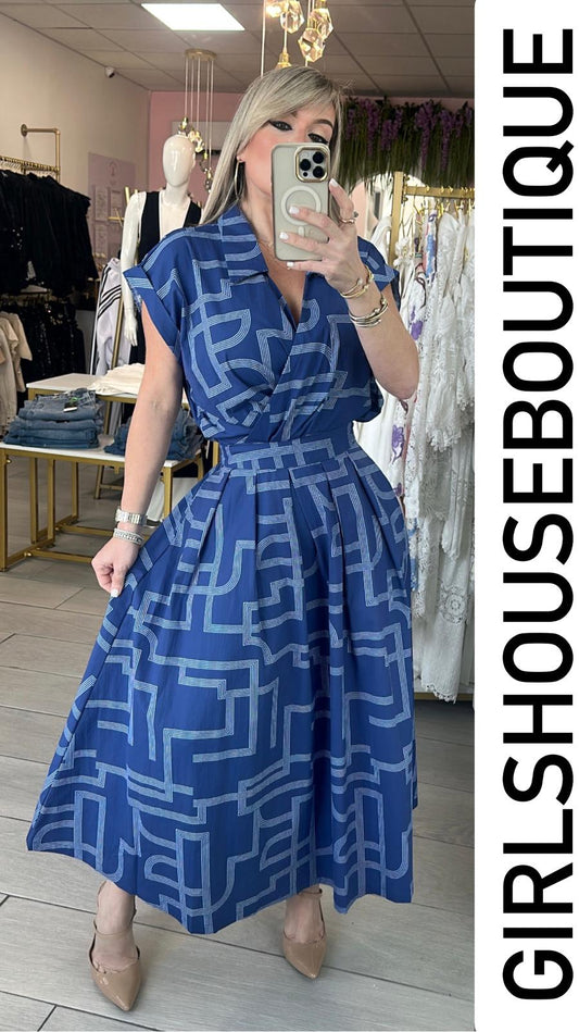 Belle Printed Woven Midi Top / Skirt