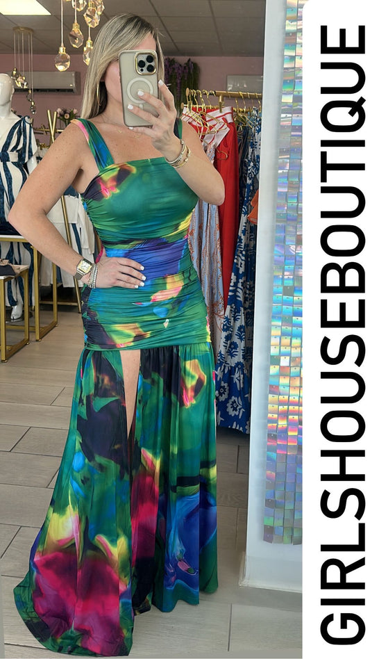 " In Bloom Paradise" Maxi Dress