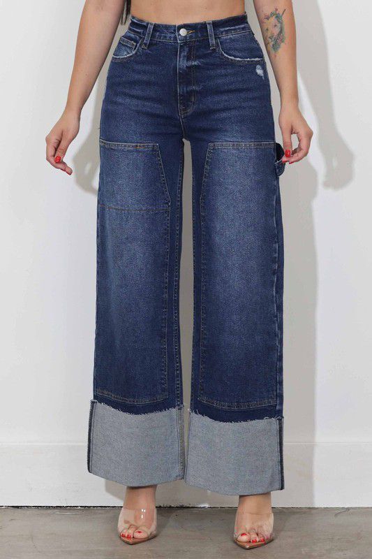 Vibrant Dark Stone Denim