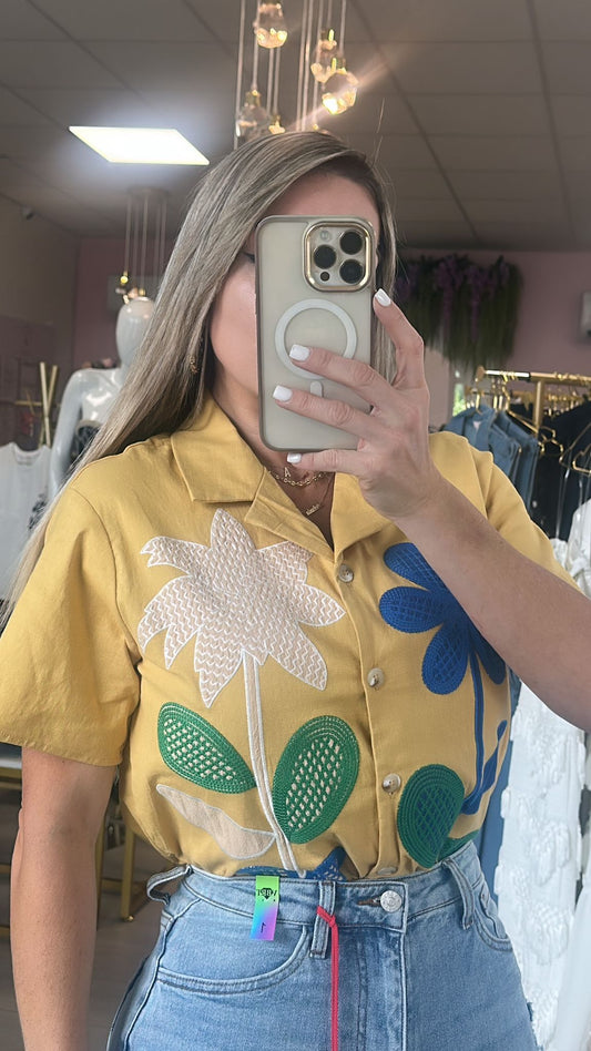 Lilas Mustard Blouse